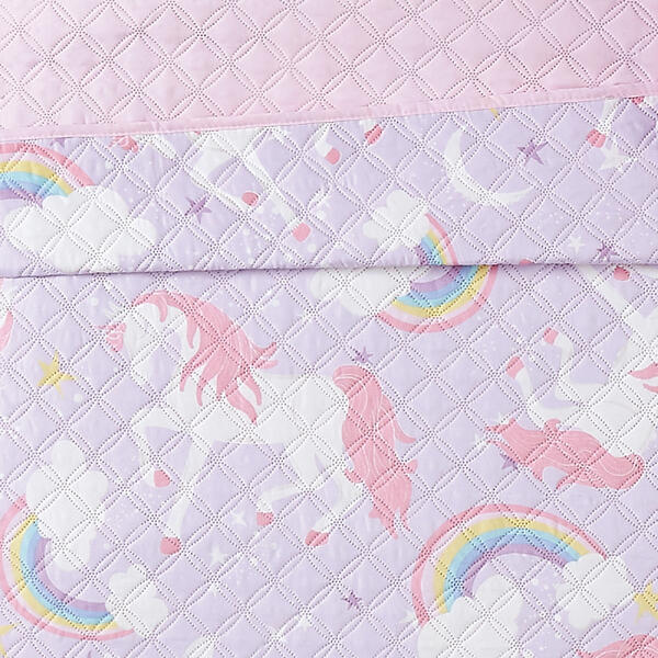 My World Rainbow Unicorn Quilt Set