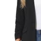 Womens NY Collection Long Ruch Sleeve Solid Crepe Blazer - image 4