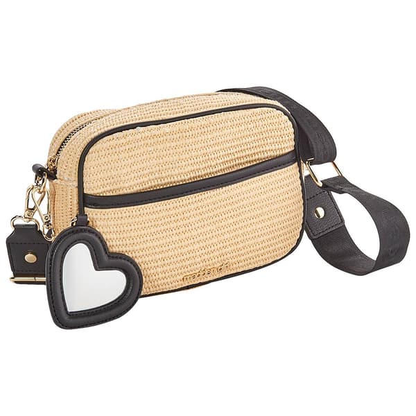 Madden Girl Raffia Camera Crossbody