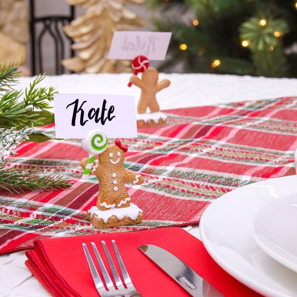 National Tree 3in. Gingerbread Man Name Card Holder