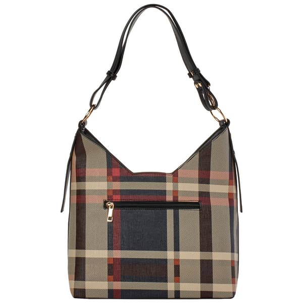 DS Fashion Convertible Plaid Hobo