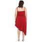 Juniors Plus Jump Sleeveless Satin Asymmetrical Sheath Dress - image 2