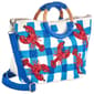 SOL and MER Crossed Stripe Tote With Lobsters - image 2