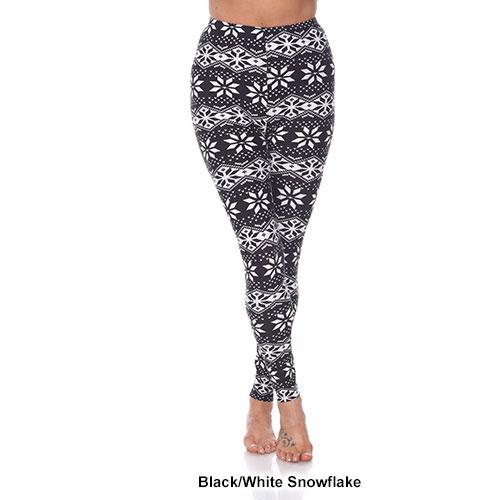 Womens White Mark Snowflake Leggings