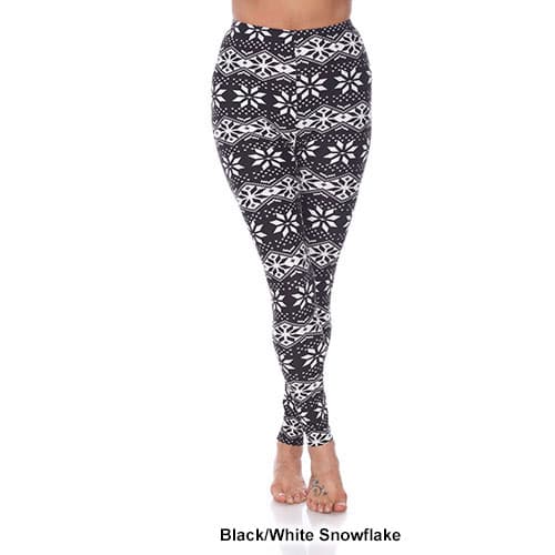 Womens White Mark Snowflake Leggings