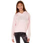 Girls (7-16) adidas(R) Arched Text Kangaroo Pocket Hoodie - Pink - image 1