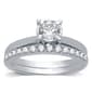 Nova Star(R) Sterling Silver 1ctw. Lab Grown Diamond Bridal Set - image 1