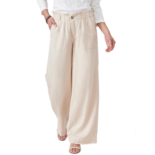 Womens Democracy Skyrise Paperbag Waist Wide Leg Pants - image 