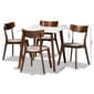 Baxton Studio Reba Modern Walnut Brown Wood 5pc. Dining Set - image 8