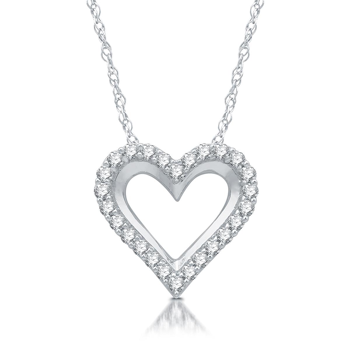 Nova Star® 1/4ctw. Lab Grown Diamond & Sterling Heart...