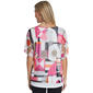 Petite Multiples Short Dolman Sleeve Abstract Blouse - image 3