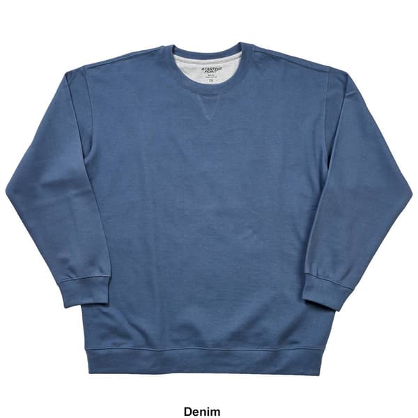 Mens Big &amp; Tall Starting Point Solid Long Sleeve Sweatshirt