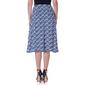 Womens 24/7 Comfort Apparel Geometric A-Line Midi Skirt - image 3