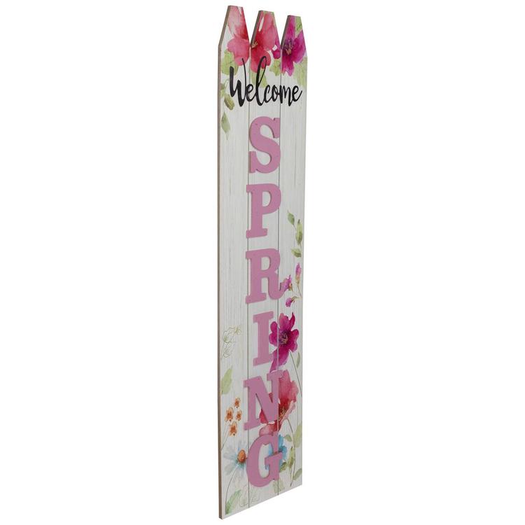 Northlight Seasonal Welcome Spring Floral Porch Sign