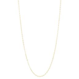 Gold Classics(tm) Yellow Gold Hammered 14in. Cable Chain Necklace