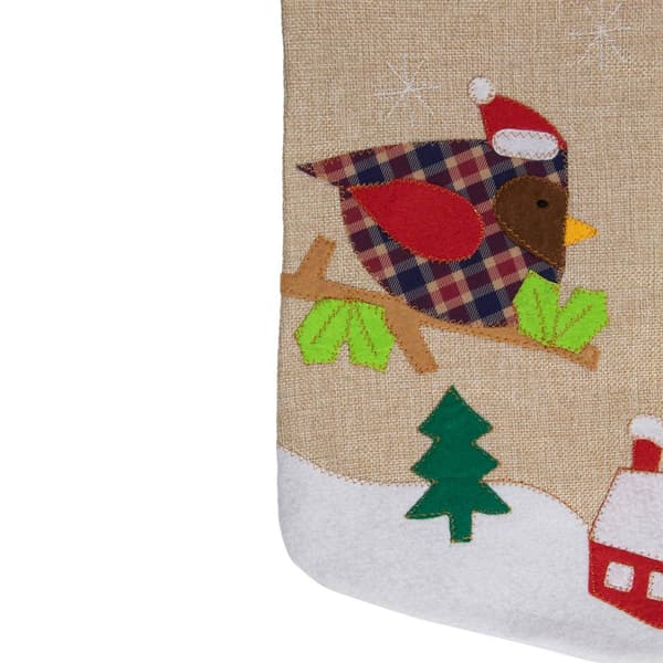 Northlight Seasonal 19in. Let it Snow Bird Christmas Stocking