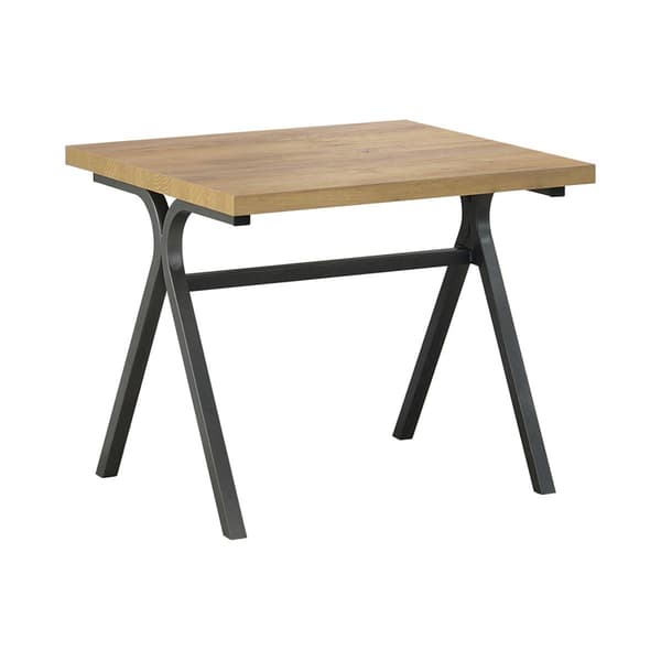 Coaster 3pc. Trestle Occasional Table Set - Golden Oak/Gunmetal