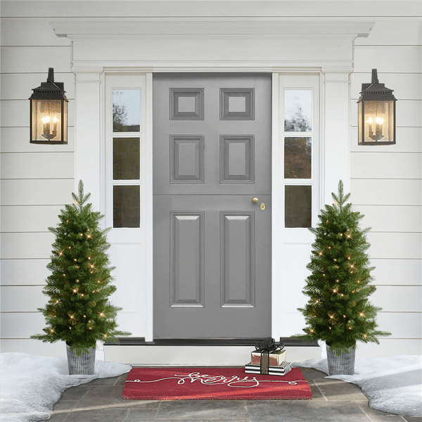 Puleo International 2pc 3.5ft. Pre-Lit Oregon Fir Christmas Trees