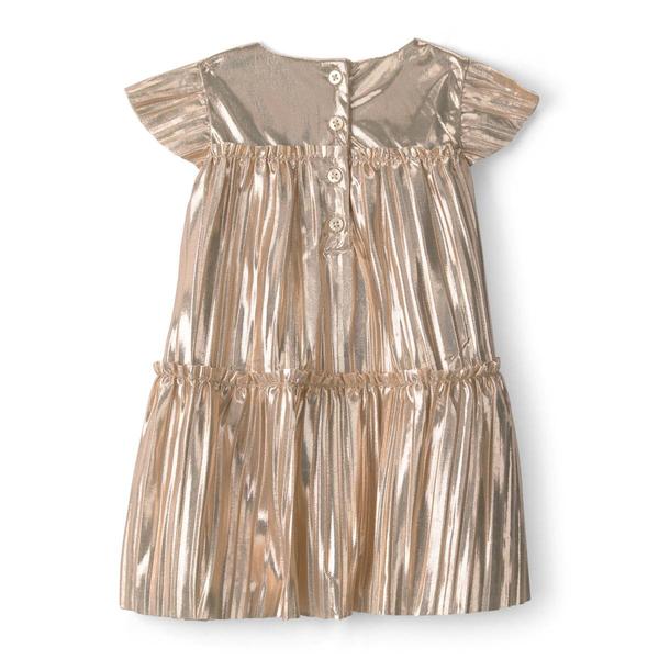 Baby Girl (12-24M) Carter''s® Metallic Crinkle Short Sleeve Dress