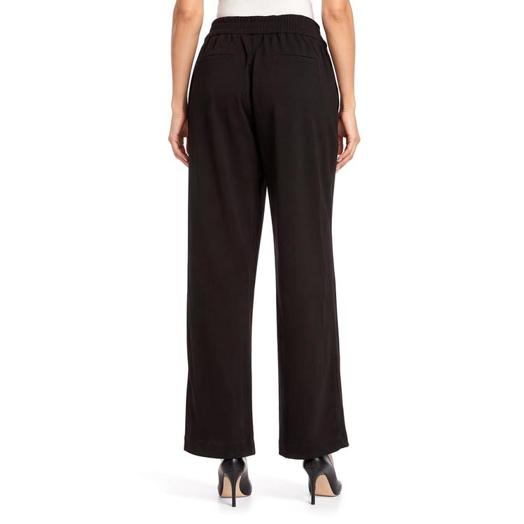 Plus Size Briggs Solid Elastic Crepe Trousers