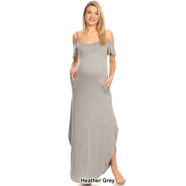 Womens White Mark Reta Maternity Maxi Dress