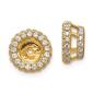 Pure Fire 14kt. Yellow Gold Lab Grown Diamond 5mm Earring Jackets - image 1
