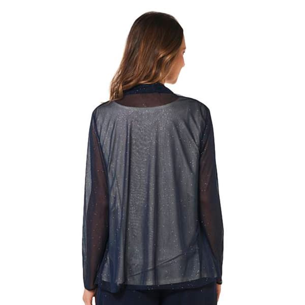 Petite MSK Long Sleeve Sparkle Mesh Jacket