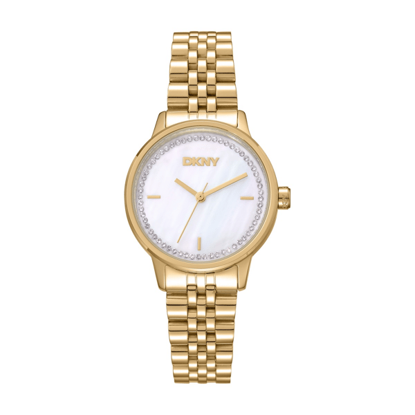 Womens DKNY Crystal Dial Gold Bracelet Watch - DK1L086M0055