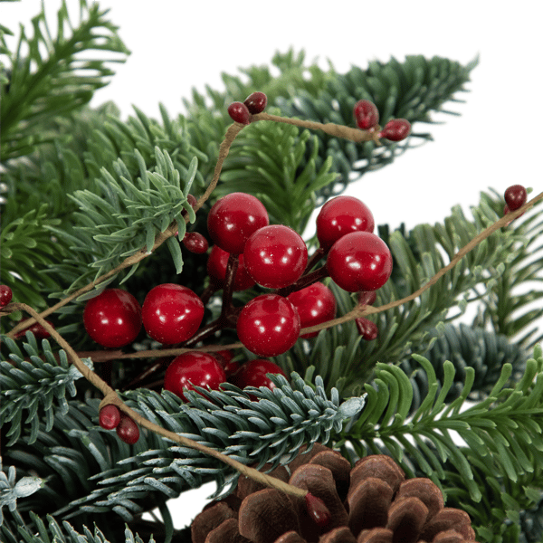 Northlight 30in. Red Berries & Pine Cones Christmas Wreath