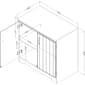 South Shore Farnel Pure White 2-Door Storage Cabinet - image 9
