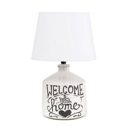 Simple Designs Welcome Home Foyer Entryway Table Lamp