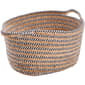 Heritage Large Black Stripe Rope Hyacinth Shelf Tote - image 1