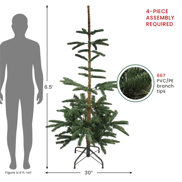 Northlight Real Touch™ 6.5ft. Slim Nordmann Fir Christmas Tree