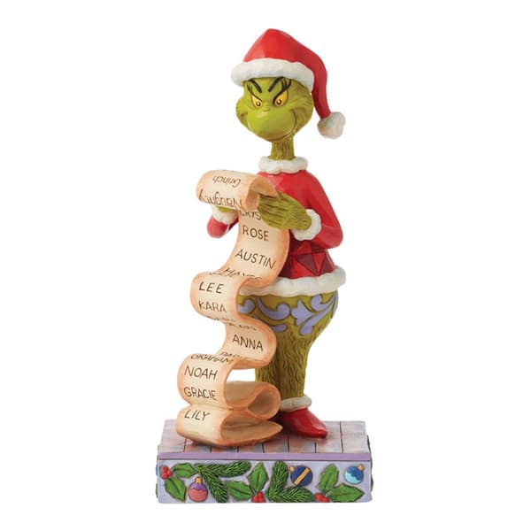 Jim Shore Grinch Naughty/Nice List Christmas Figurine - image 