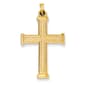 Unisex Gold Classics&#40;tm&#41; 14kt. Gold Hollow Latin Cross Pendant - image 1