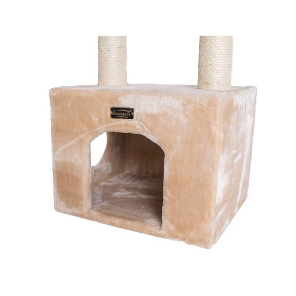 Armarkat 3-Tier Real Wood Cat Condo w/ Sisal Scratching Post