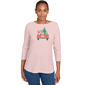 Plus Size Ruby Rd. Must Haves Ii Christmas Truck Striped Knit Top - image 1