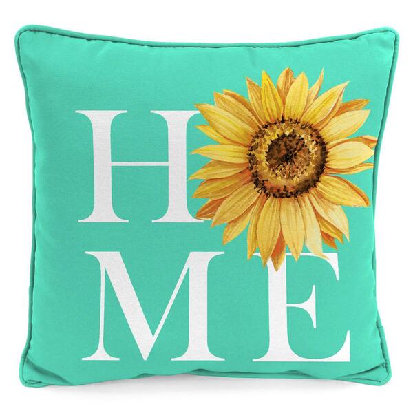 Jordan Manufacturing Home Sunflower Outdoor Throw Pillow - image 
