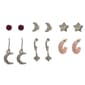 Ashley Silver-Tone 6pc. Moon Star Earring Set - image 1