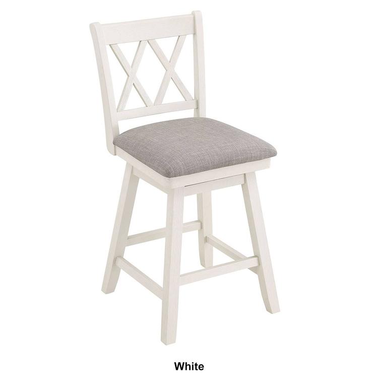 Home 2 Office 37.5in. Double Cross Back Bar Stool