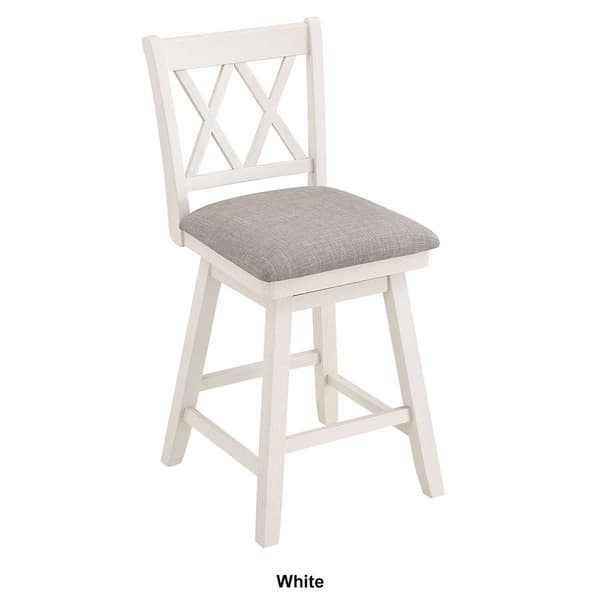 Home 2 Office 37.5in. Double Cross Back Bar Stool