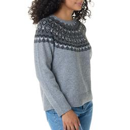 Womens Gloria Vanderbilt Juna Long Sleeve Fair Isle Sweater