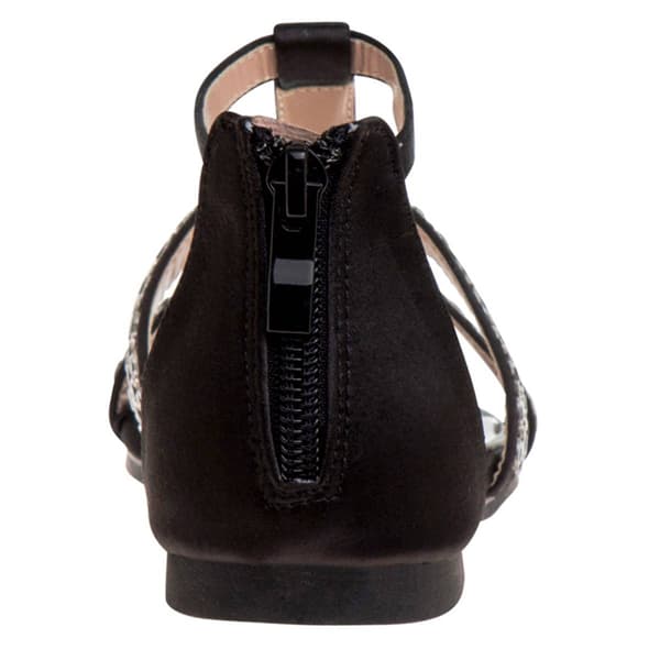 Big Girls Badgley Mischka Flat Rhinestone Dress Sandals