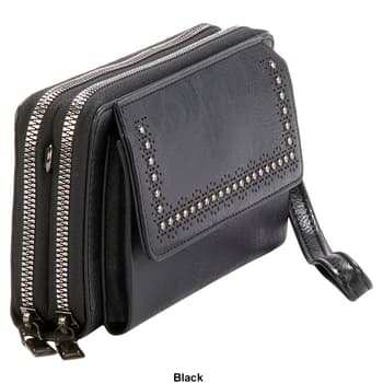 Sam & Hadley Laser Cut Flap Crossbody - Boscov's