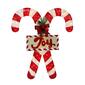Puleo International 52in. Lighted Outdoor Fabric Mesh Candy Cane - image 1