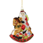 Northlight Santa on a Rocking Horse Glass Christmas Ornament - image 1