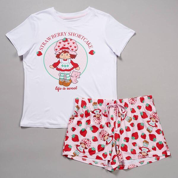 Juniors Centric Brands Strawberry Shortcake Pajama Set - image 