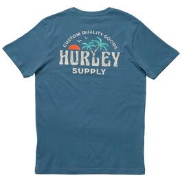 Young Mens Hurley Double Palm Graphic Tee