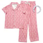 Girls (7-16) True Religion 2pc. Short Sleeve Stripe Pajama Set - image 2