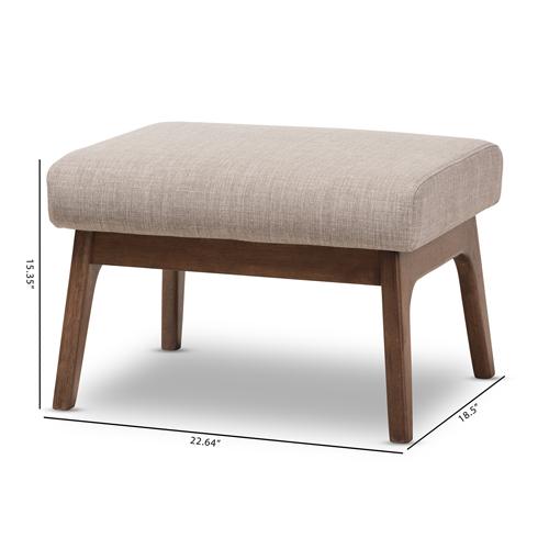 Baxton Studio Bianca Ottoman